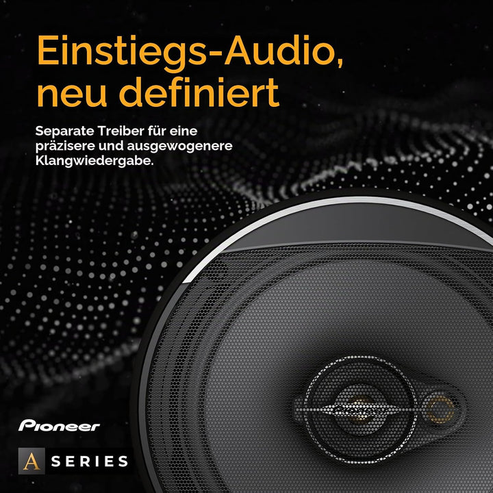 Pioneer TS-A6881F 6 x 8 4-Weg-Koaxial-Lautsprecher Set mit 2 Lautsprechern (je 350 W max., 80 W Sinu