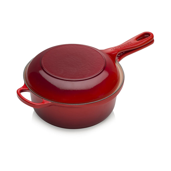 Le Creuset Signature 2-In-1 Marmitout, Gusseisen, Ø 22 cm, 2,3 L, Kirschrot, 25044220602460, Kirschr