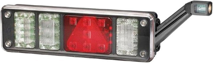 HELLA - Heckleuchte - Hybrid - 24V - Anbau/geschraubt - Lichtscheibenfarbe: glasklar - Stecker: Easy