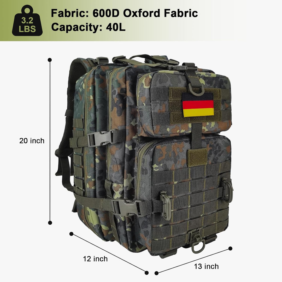 Militär Taktischer Rucksack Cooper Rucksack Armee Assault Pack 3 Tage Bug Out Go Bag Trekking Wander