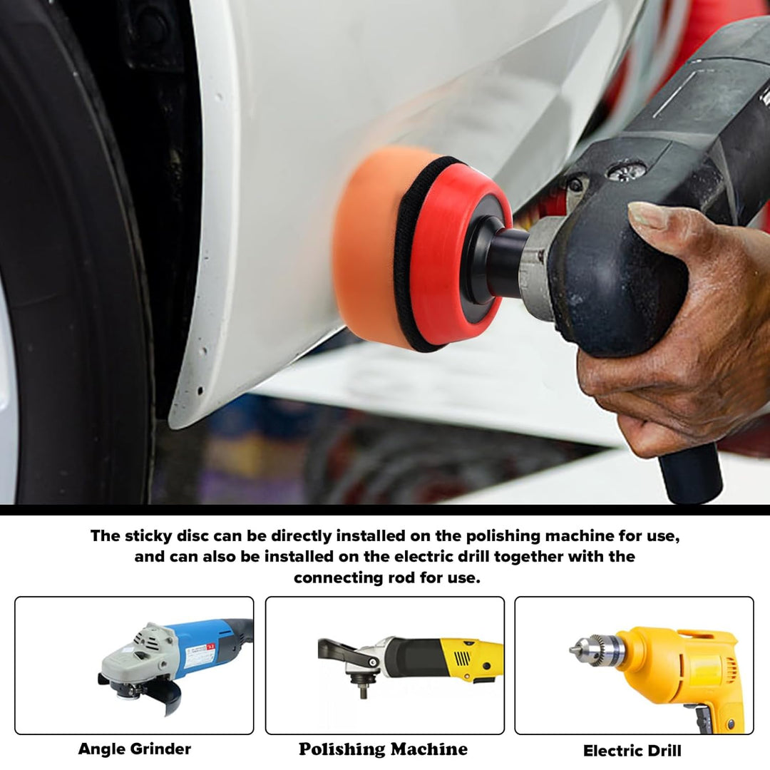 Polierschwämme Pads,Polierset Auto, Auto Polier Set 54 STK Polieraufsatz Akkuschrauber Set,für Polie