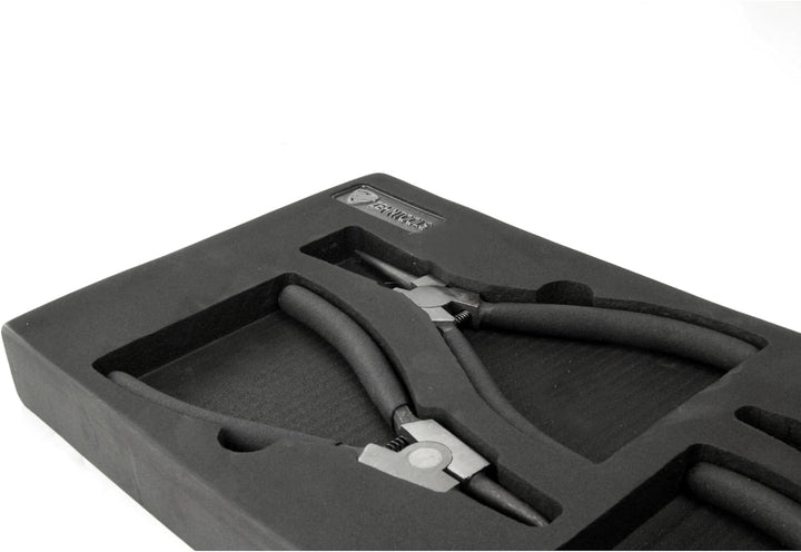 Zehn Tools Sicherungsringzangen-Set in Schaumstoff-Werkzeugkasten, 4-teilig
