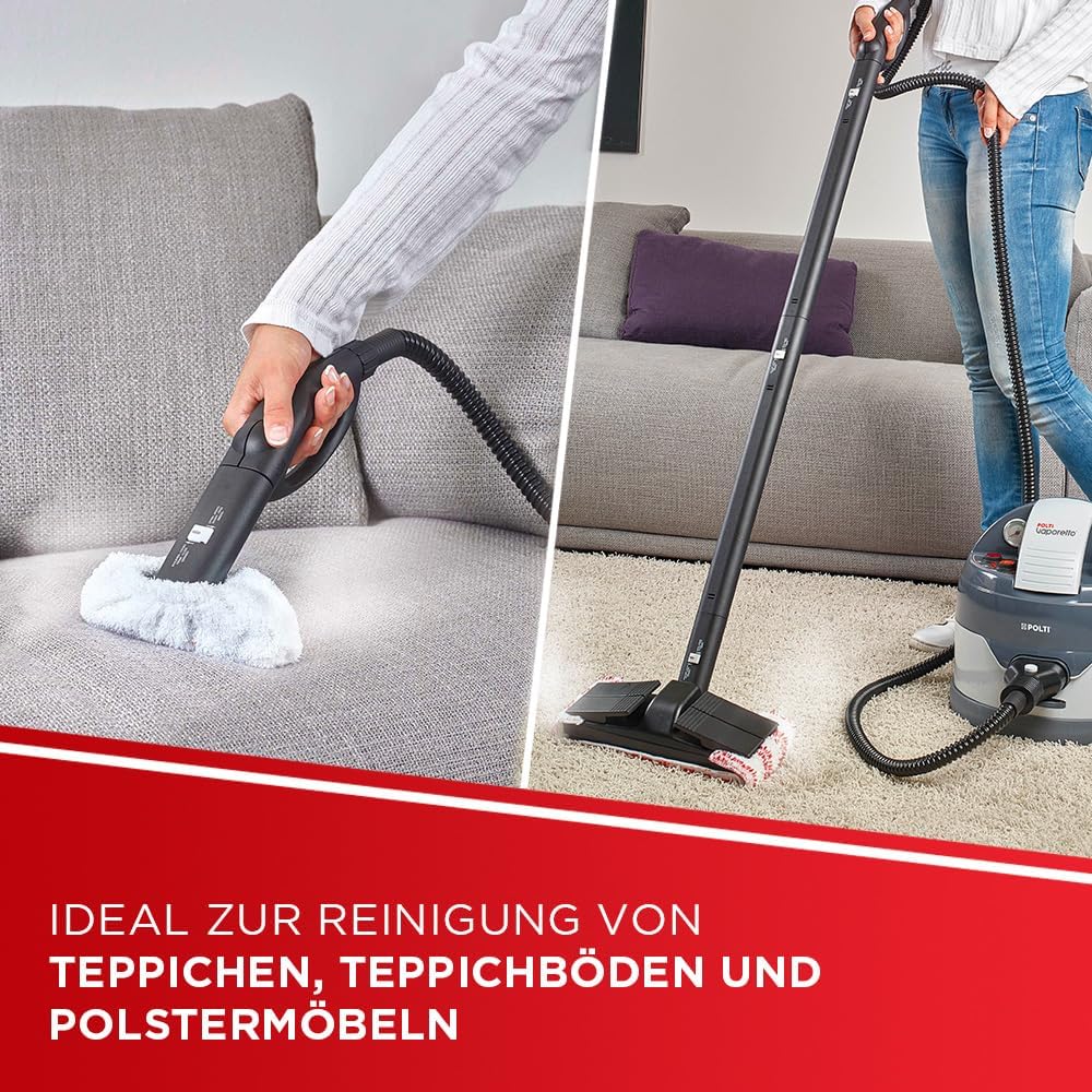Polti Vaporetto Eco Pro 3.0 Kalstop mit 20 Kalstop-Antikalk-Fläschchen, Dampfreiniger mit Boiler und