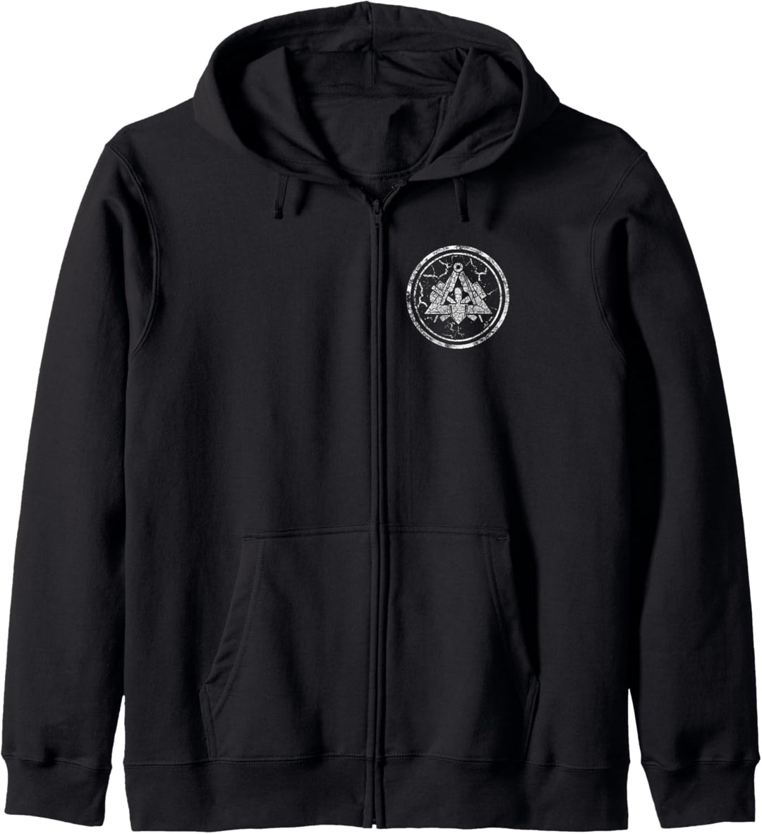 Maurer Zunftzeichen - traditionelles rundes Symbol Kapuzenjacke
