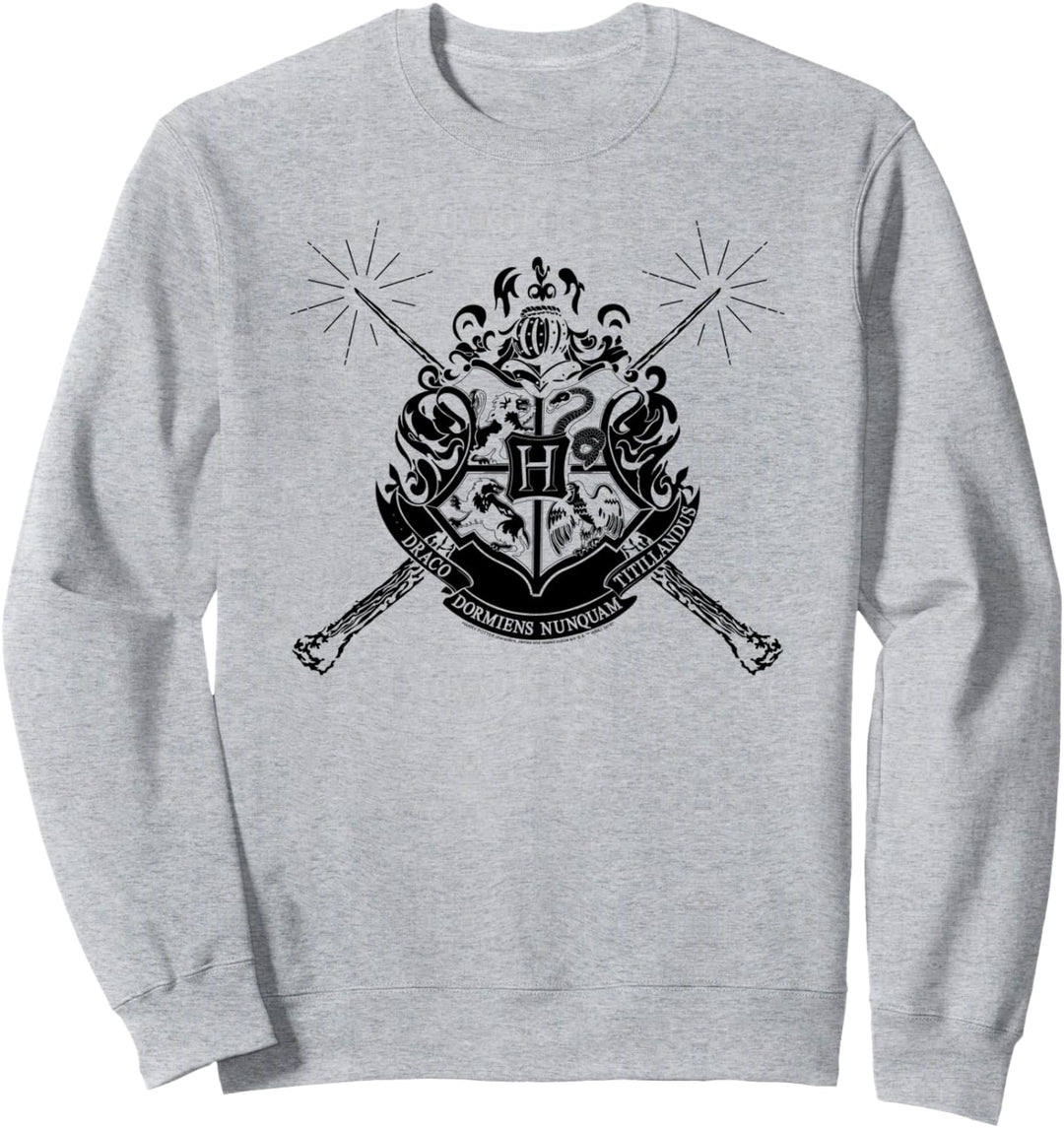Harry Potter Hogwarts Crest with Wands Sweatshirt