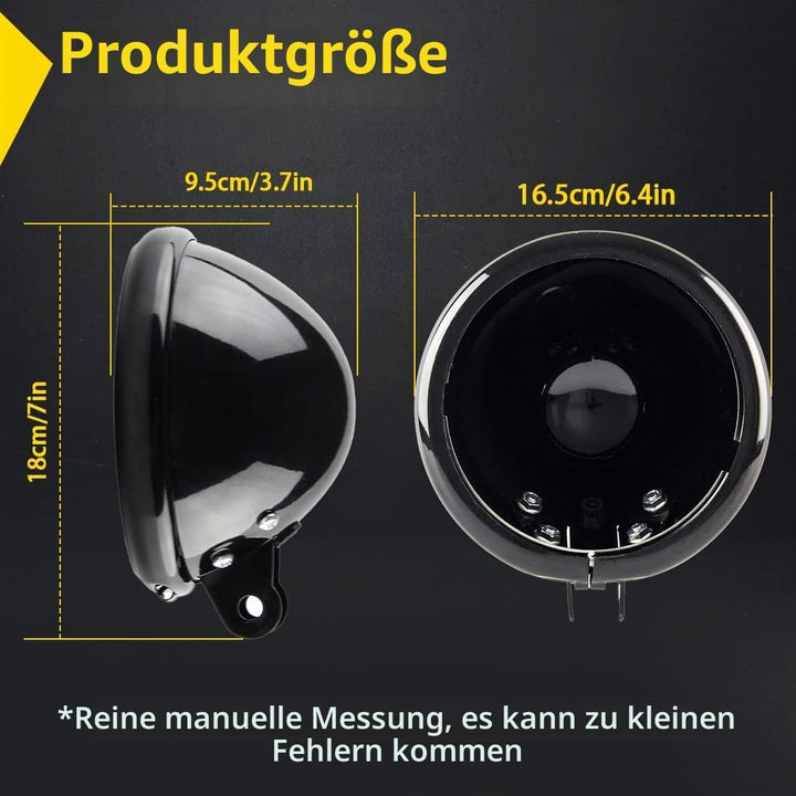 SKUNTUGUANG 5 3/4 "5,75 Zoll Led Scheinwerfergehäuse Eimer für Motorrad（schwarz）