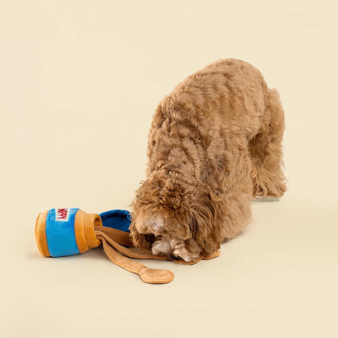 CHEWFFON Interaktives Hundebeschäftigungsspielzeug, süsses Knister- & Schnüffelspielzeug für Hunde,