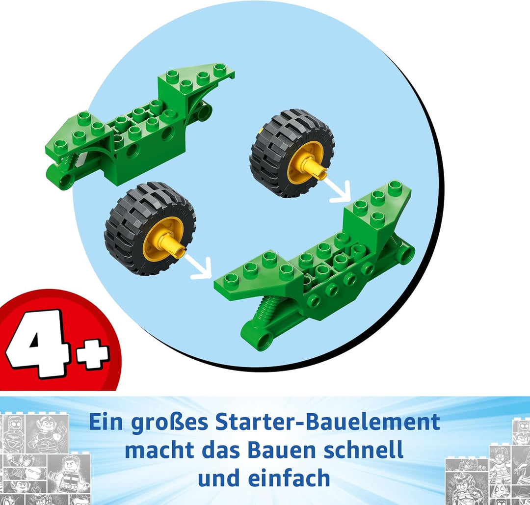 LEGO Marvel Actionspass mit Spin und Electro in ihren Dino-Flitzern, baubares Superheldenauto für Ju