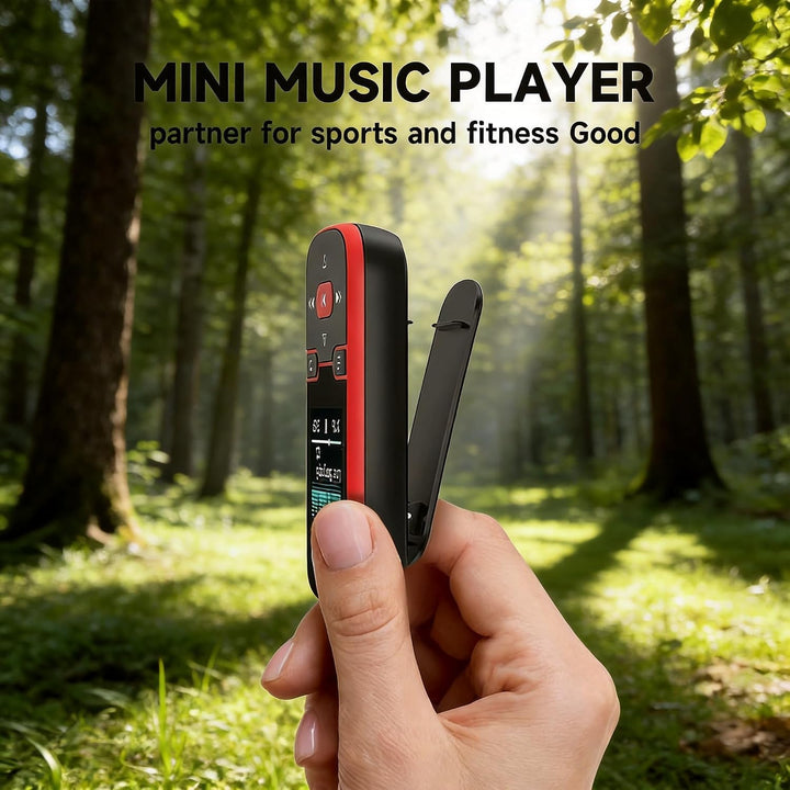 64 GB MP3 Player mit Bluetooth 5.3, mp3-player und MP4-Player für Kinder | Nur 28g leicht mit Clip f