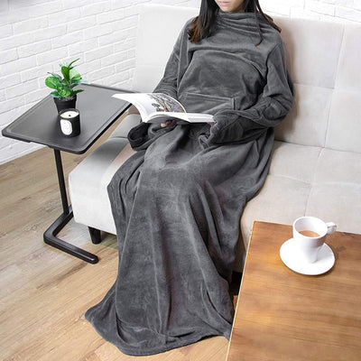 CALIYO Decke mit ärmeln, Extra Weich TV Decke, Ärmeldecke, Lounge-Decke, Tragbar Ganzkörperdecke mit
