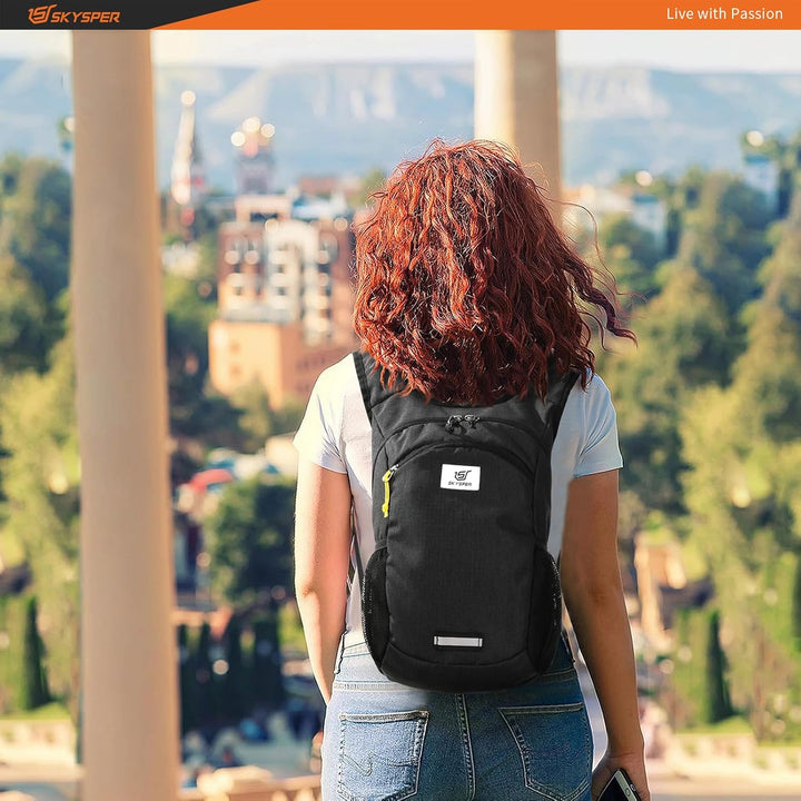 SKYSPER Faltbarer Rucksack 10L Klein Ultraleicht Tagesrucksäcke Wanderrucksack Reisenrucksack Trekki