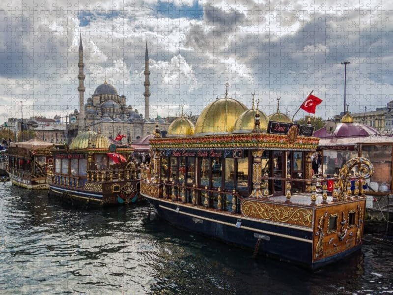 CALVENDO Puzzle Hafen in Istanbul 1000 Teile Lege-Grösse 64 x 48 cm Foto-Puzzle Bild von Rico Ködder
