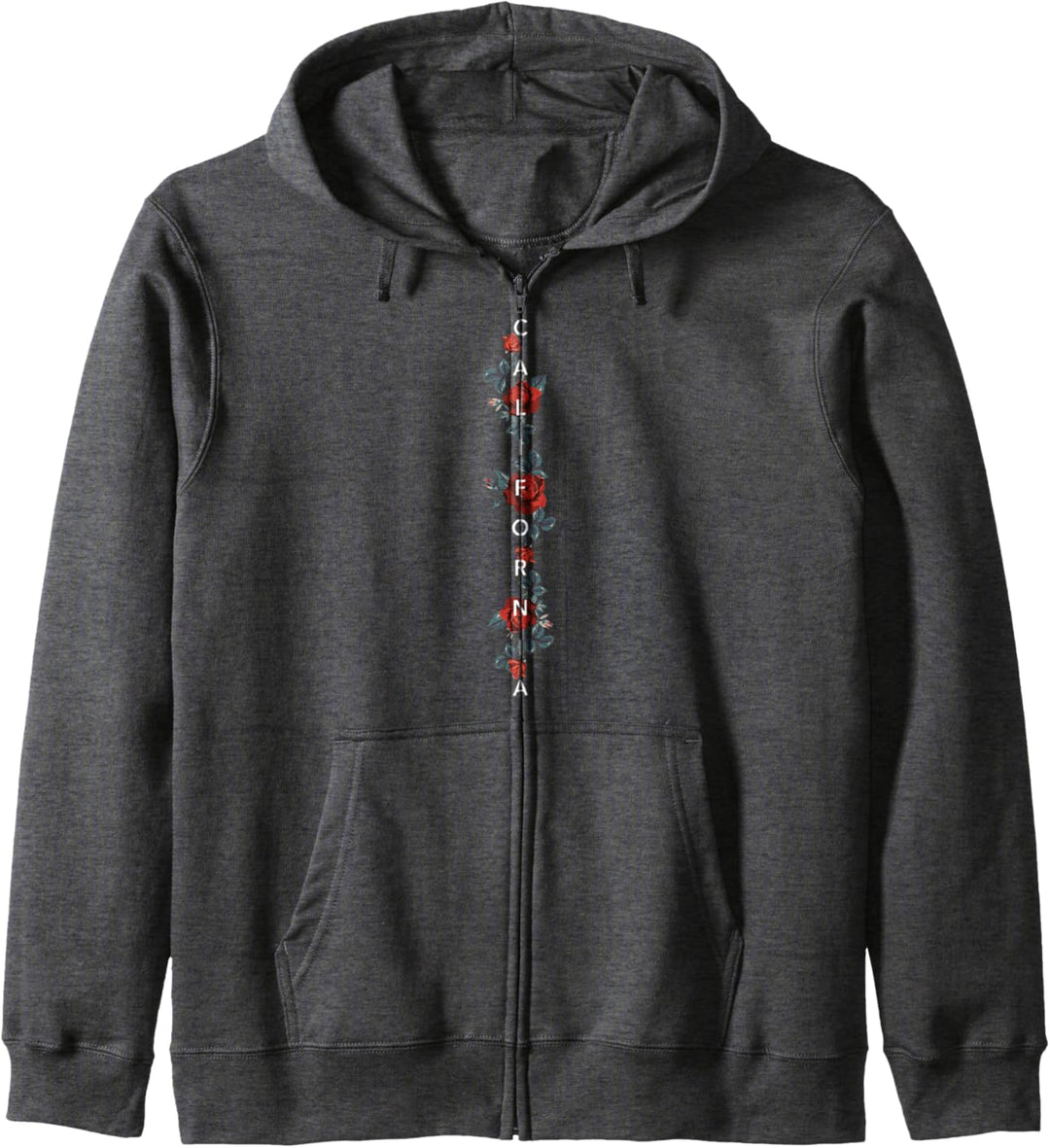 California Rose Simple Text Kapuzenjacke