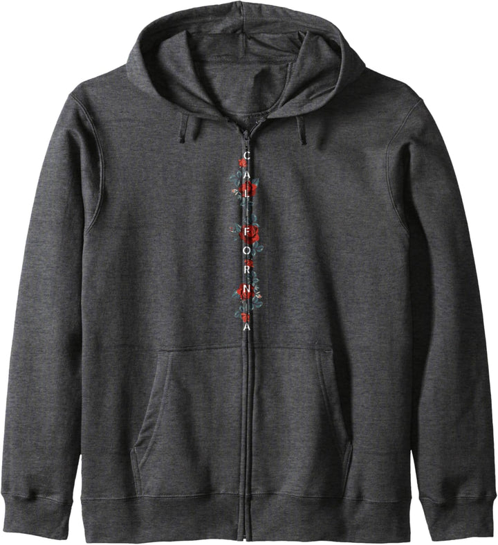 California Rose Simple Text Kapuzenjacke