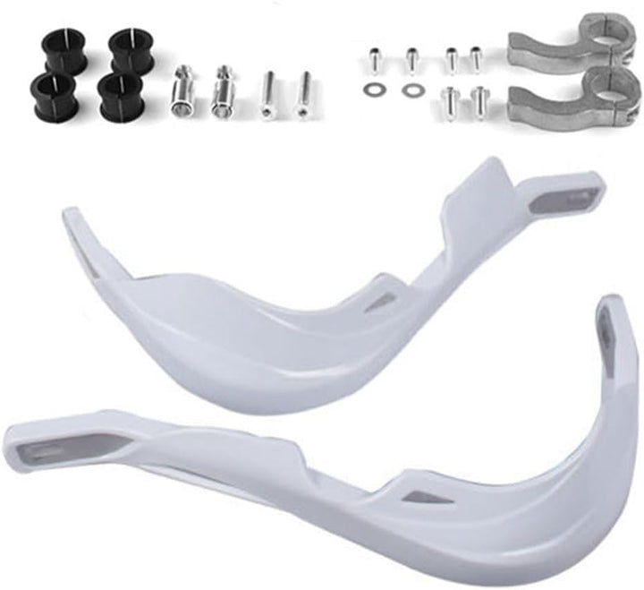 Paar Weiss Universal Motorrad Handschützer 22mm 7/8", Weiss