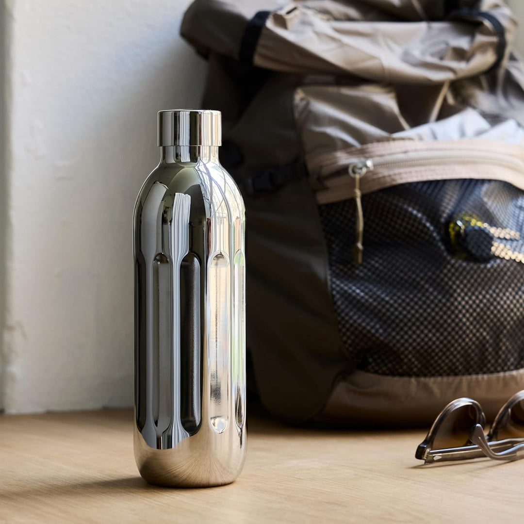 aarke To-Go-Flaschen, Edelstahlflasche Trinkflasche für stille & sprudelnde Getränke, kompatibel Car