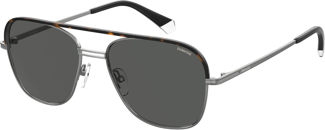 Polaroid Unisex PLD 2108/s/x Sunglasses, 6LB/M9 Ruthenium, 57