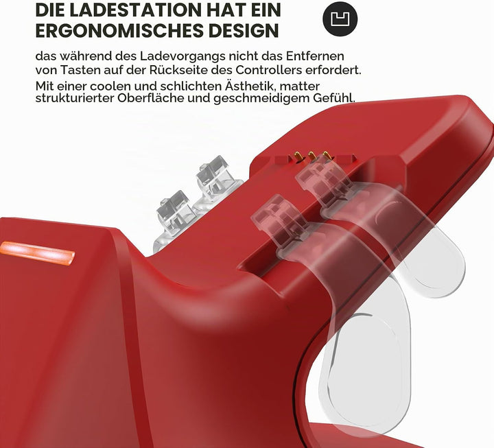 Ladestation für Xbox Elite Series 2 Controller, Magnetische Ladegerät Dock Zubehör für Xbox Elite Se