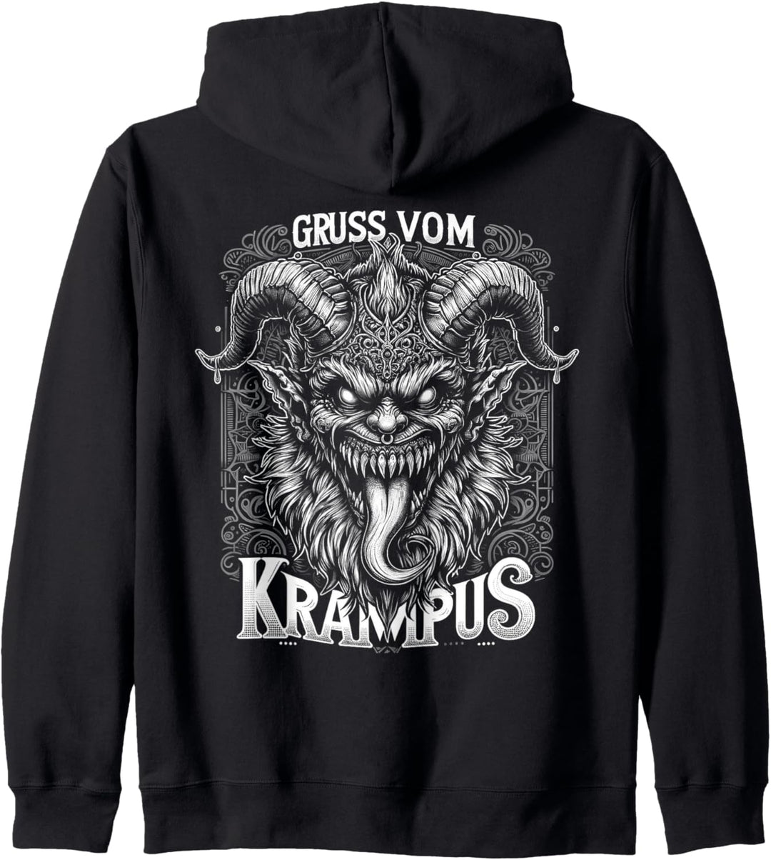 Gruss Vom Krampus - Lustige Weihnachten Monster Urlaub Kapuzenjacke