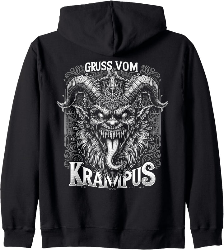 Gruss Vom Krampus - Lustige Weihnachten Monster Urlaub Kapuzenjacke