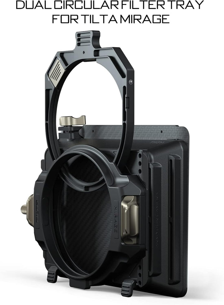 Tilta Dual Circular Filtereinsatz für Tilta Mirage Matte Box, kompatibel mit 95 mm runden Filtern, l