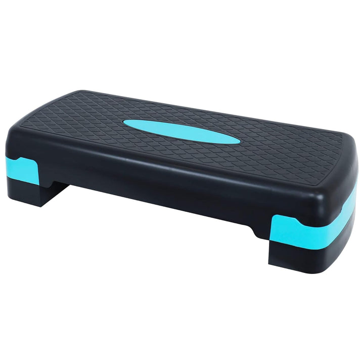 BalanceFrom Verstellbarer Workout-Aerobic-Stepper, Plattform-Trainer Schwarz/Blau