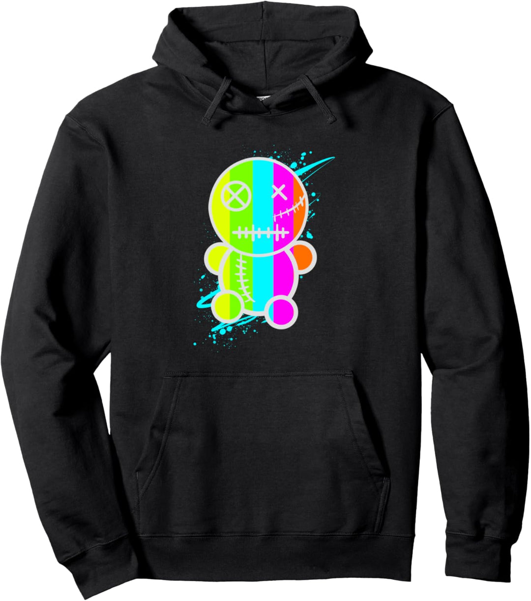 Pastell Voodoo Puppe Goth Pullover Hoodie