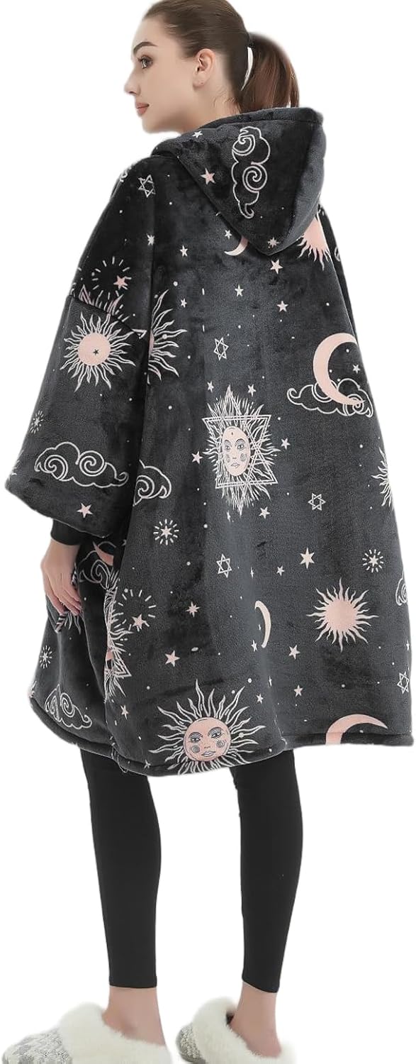 FELOVE Übergrosse Hoodie Sweatshirt, Original Decke Sweatshirt, super weiche gemütliche warme komfor