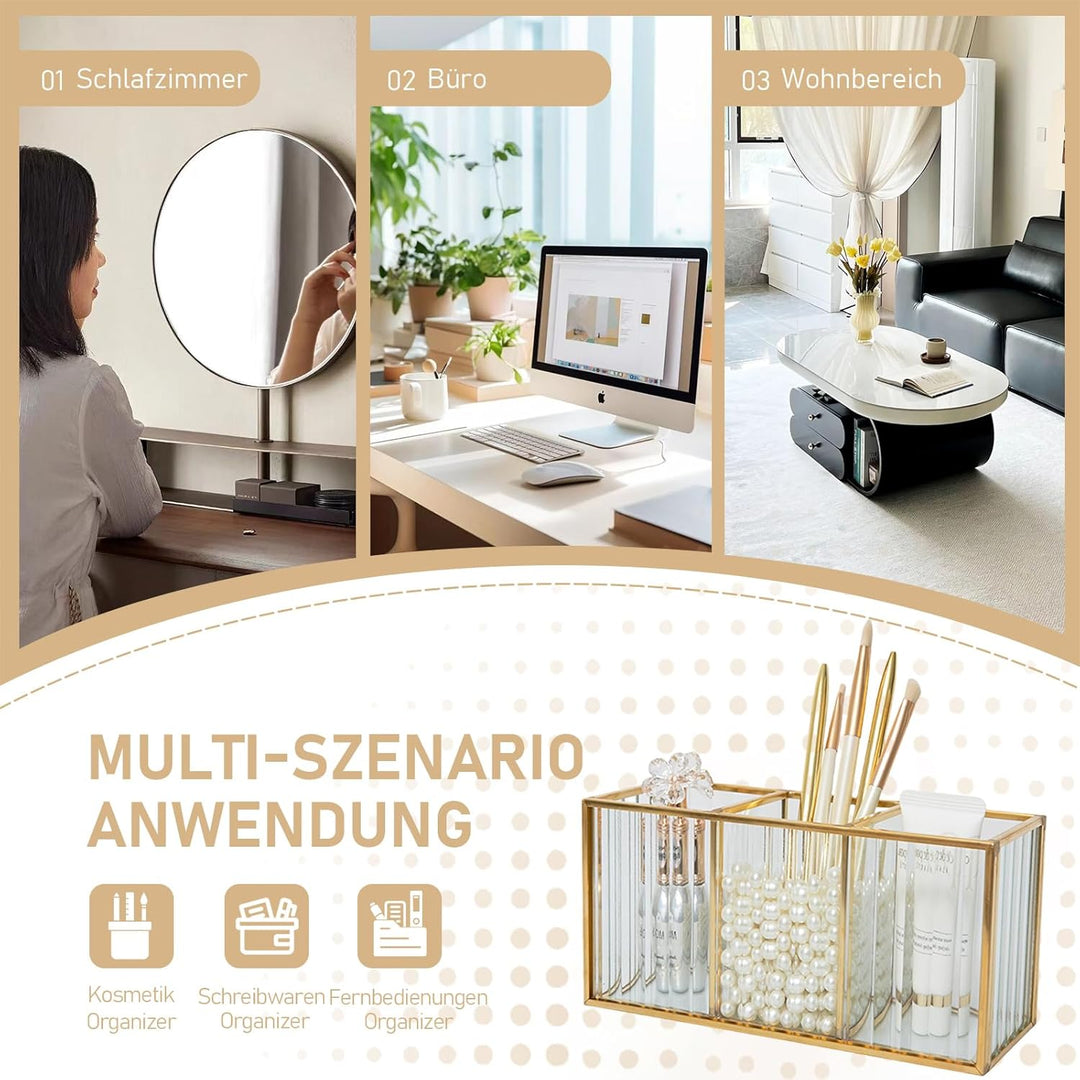 Make up Organizer, Pinselhalter, Stifthalter, Schreibtisch Organizer, Kosmetik Aufbewahrung für Pins