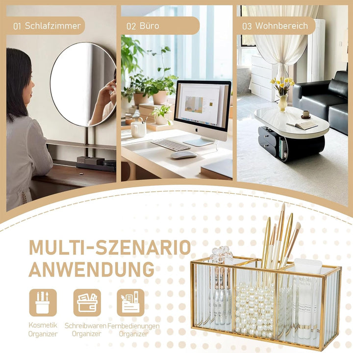 Make up Organizer, Pinselhalter, Stifthalter, Schreibtisch Organizer, Kosmetik Aufbewahrung für Pins