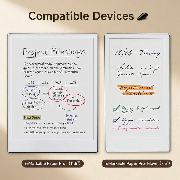 Ersatzstiftspitzen für Remarkable Paper Pro/Pro Move – 10 Stück Markerspitzen – verbessertes Papierg