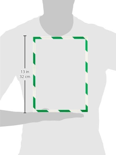 magnetoplan 1131445 Magnetofix Safety Magnetrahmen 5 Stk. A4 grün-weiss