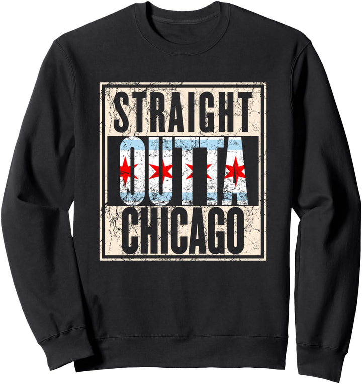 Gerade Outta Chicago Retro Vintage Sweatshirt