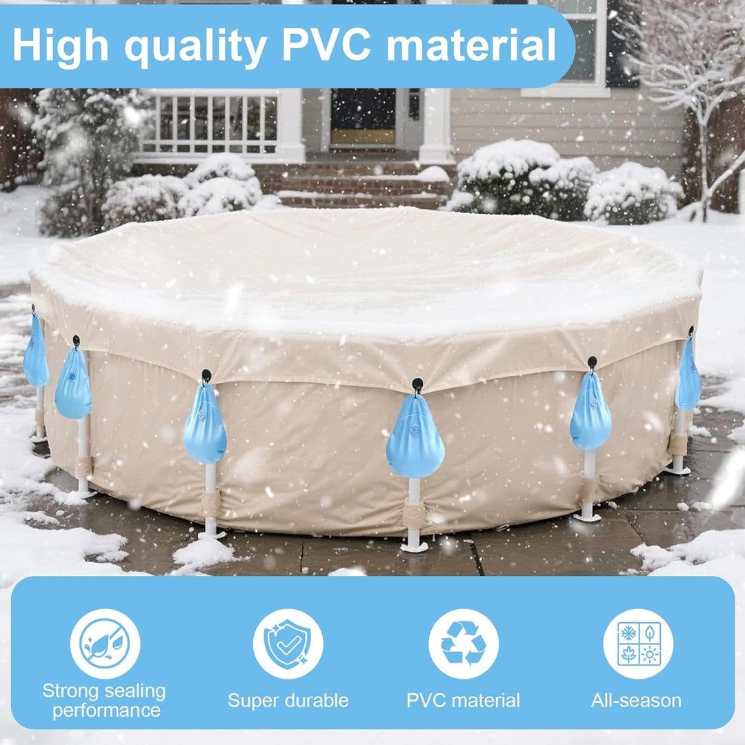 12 Stück Wassersack Pool, 35 x 23,5 cm Wasserbeutel für Schwimmbäder | Verstärktes PVC Pool Wandtasc