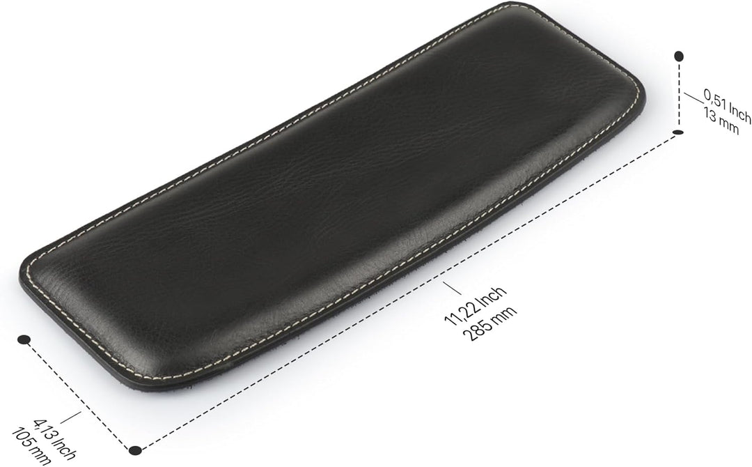 Londo Echtes Leder Tastaturpad - Premium Ergonomische Unterstützung für Komfortables Tippen bei der