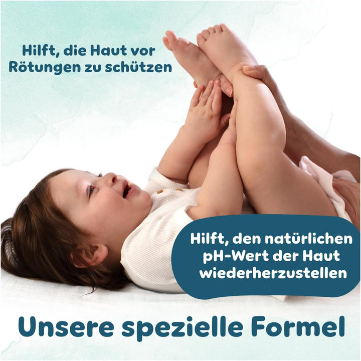 Pampers Harmonie Aqua Feuchttücher 9 Packungen mit jeweils 48 Feuchttüchern, 432 Feuchttücher, die h