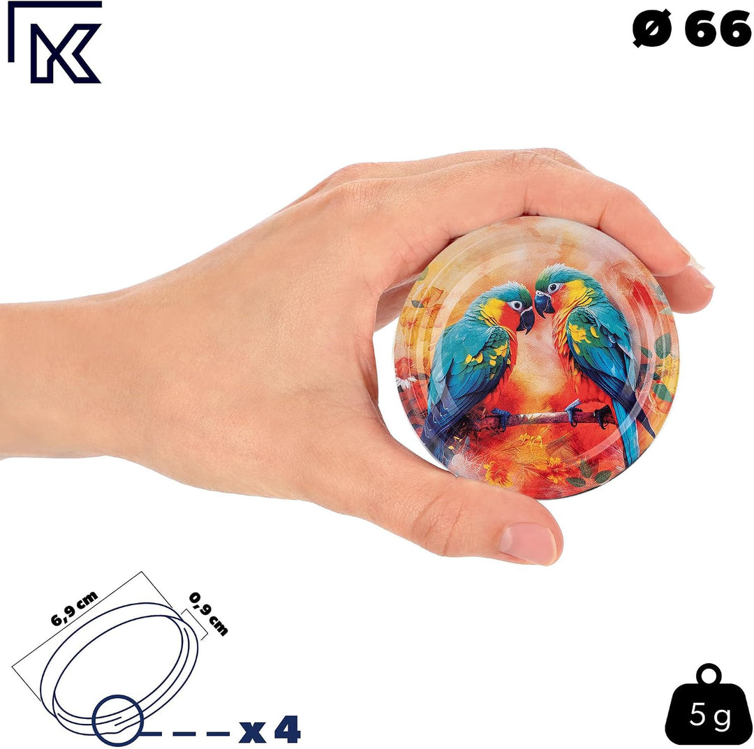 KADAX 10er Set Einmachgläser 200ml TO66, Marmeladengläser Vorratsgläser Mason Jar mit Schraubdeckel,