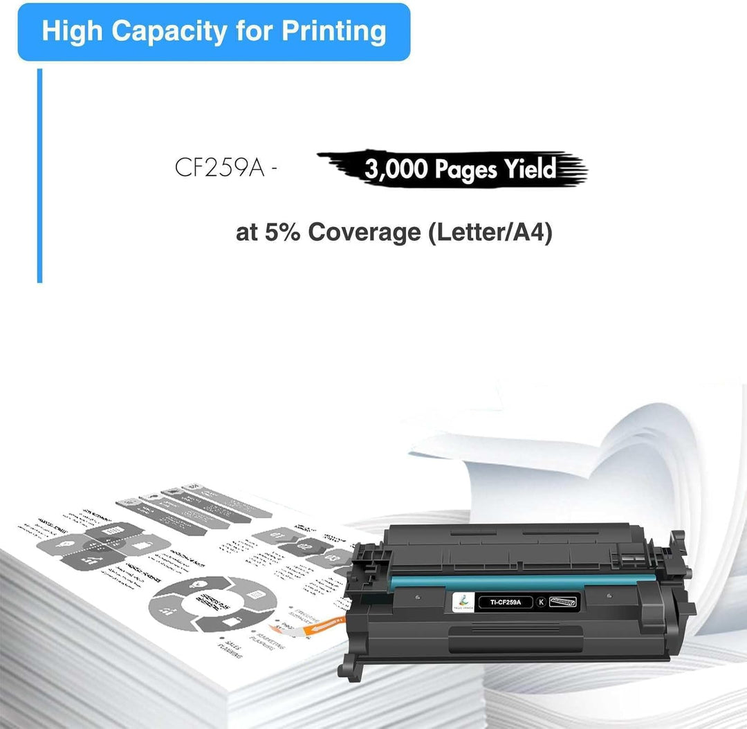 TRUE IMAGE Kompatibel Tonerkartusche als Ersatz für HP 59A CF259A Laserjet Pro M404dn Toner M404dw M
