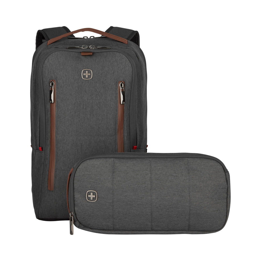 WENGER CityUpgrade Laptop-Rucksack mit Umhängetasche, Kompakt, Notebook bis 16 Zoll, Tablet bis 12 Z