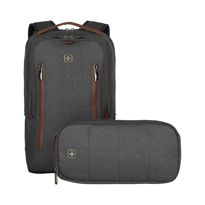 WENGER CityUpgrade Laptop-Rucksack mit Umhängetasche, Kompakt, Notebook bis 16 Zoll, Tablet bis 12 Z