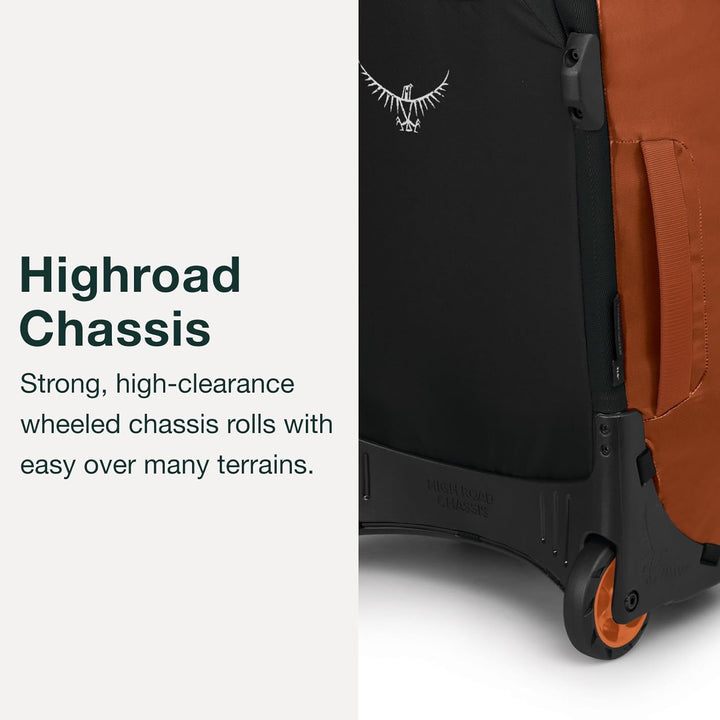 Osprey Unisex – Erwachsene Rolling Transporter Carry-On Duffel Bag Einheitsgrösse Schwarz, Einheitsg