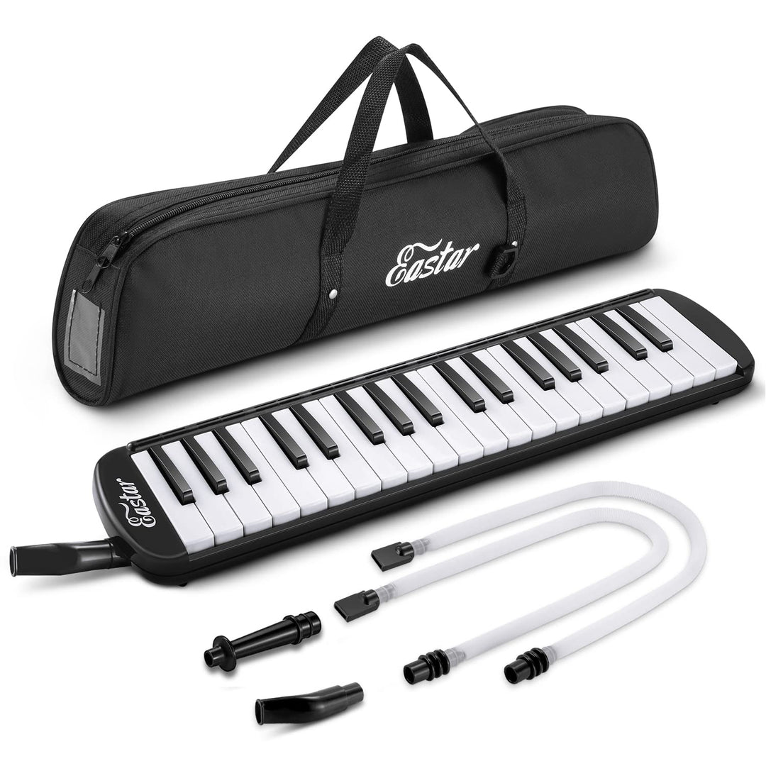 Eastar Melodica mit 37 Tasten, Blasinstrument mit Mundstück, Blas-Piano-Keyboard, inklusive Tragetas