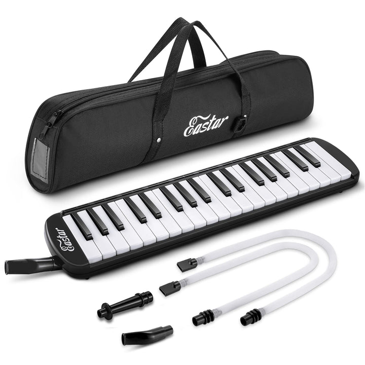 Eastar Melodica mit 37 Tasten, Blasinstrument mit Mundstück, Blas-Piano-Keyboard, inklusive Tragetas