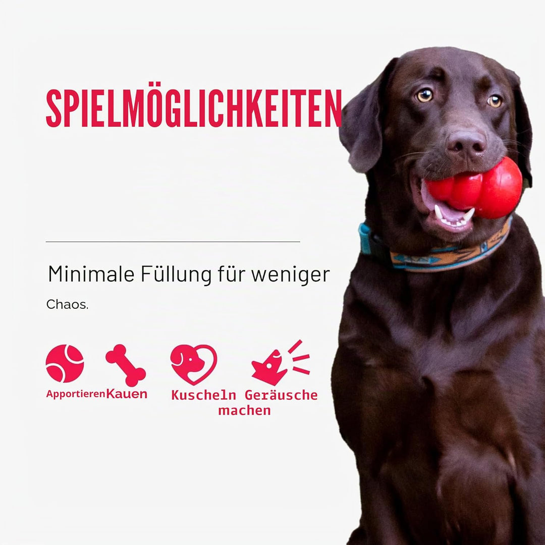 KONG Wild Knots Bear - Hundespielzeug aus Geknotetem Seil - Minimale Füllung - Für Kleine/Mittelgros