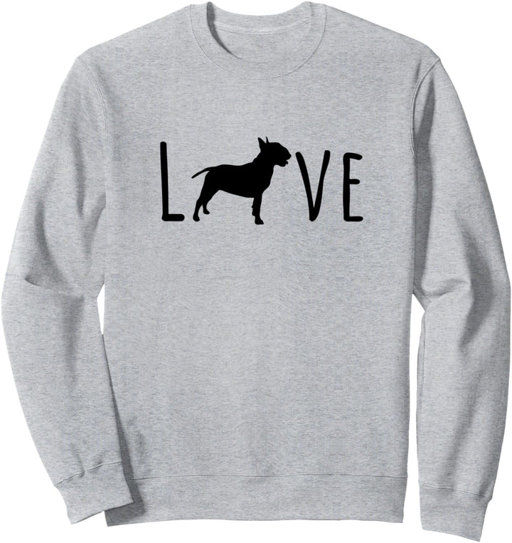Bullterrier - Hund Mama Papa Sweatshirt