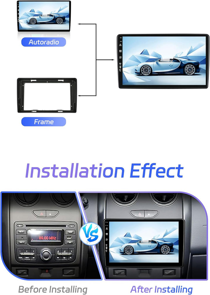 Android 12 IPS Autoradio Passt für Renault Dacia Duster Arkana (2015-2018) - 4G+64G - Eingebaut DSP/