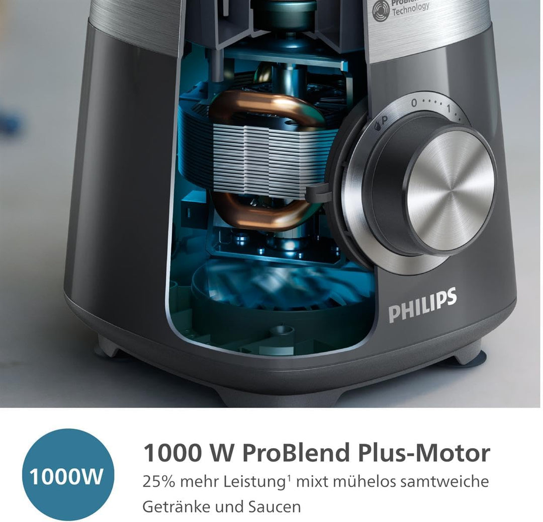 Philips 5000-Serie Standmixer - 1000 W. 2L maximales Fassungsvermögen. ProBlend Plus-Technologie. Sp