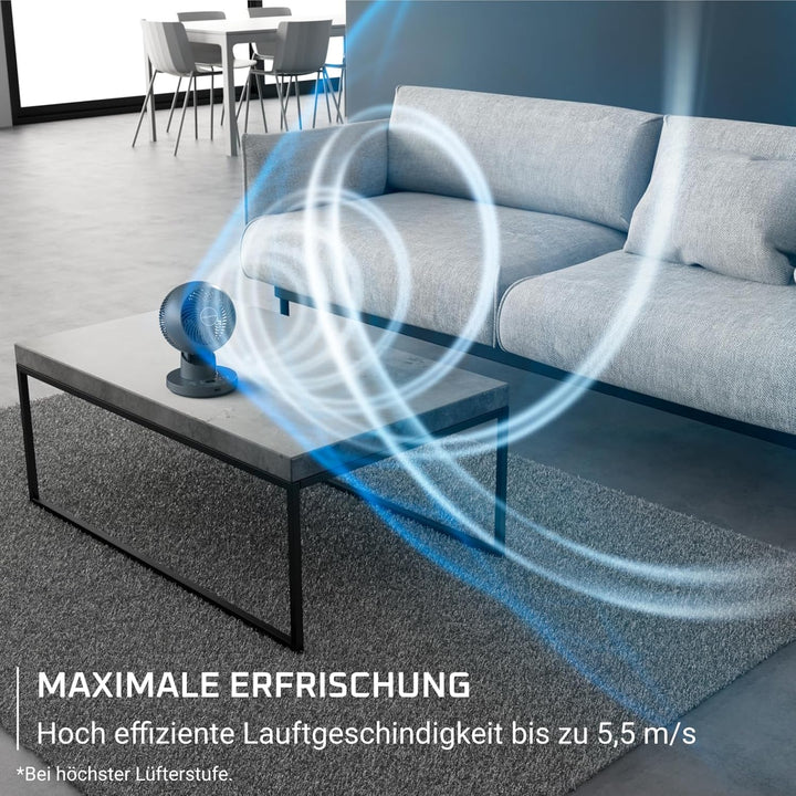 Rowenta Turbo Swift Compact Tischventilator, multidirektionale Schwenkfunktion, bis zu 50% Energieei