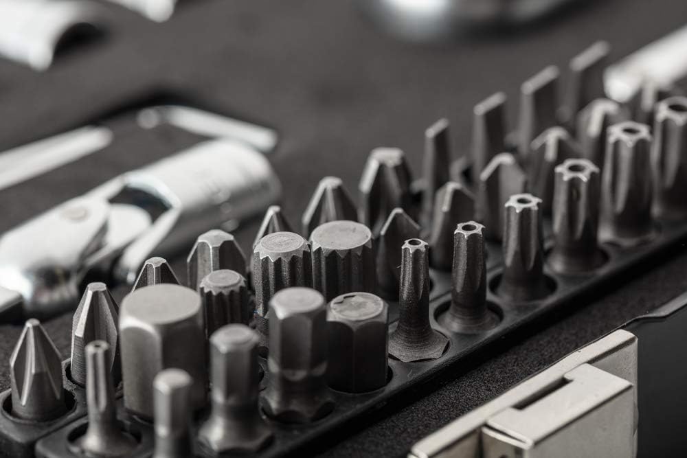 Högert Technik - Werkzeugset I Steckschlüsselsatz | Ratschenkasten Werkzeugkoffer | Werkzeugsatz Wer