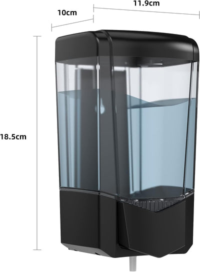 PLUSSEN Seifenspender Ohne Bohren 600ml Wandbefestigung Einzelkopf Manueller Seifenspender Bad Dusch
